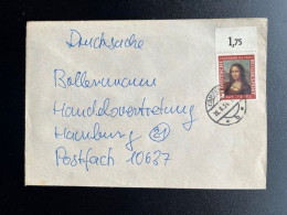 GERMANY 1954 LETTER HAMBURG 20-06-1954 DUITSLAND DEUTSCHLAND MONA LISA LEONARDO DA VINCI - Covers & Documents