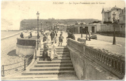 76 – FECAMP : La Digue-promenade Vers Le Casino (reproduction) N° Fcp 1 - Fécamp