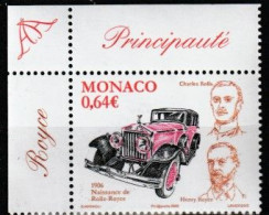 MONACO 2006 Y&T N° 2556  - CENTENAIRE DE LA VOITURE ROLLS ROYCE - Unused Stamps