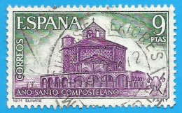 España. Spain. 1971. Edifil # 2052. Año Santo Compostelano. Iglesia De Eunate. Navarra - Oblitérés