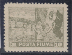 Italy - FIUME - Sassone N. 56/Iaaa Dent. 12 3/4 - Cat. 2500 Euro - Firmato Raybaudi + Chiavarello MNH** - Gomma Integra - Fiume