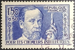 N°333 Chômeurs Intellectuels. Louis Pasteur 1Fr,50+50 Outremer. Cachet Discret. T.B... - Gebraucht