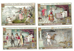 S 322, Liebig 6 Cards, Maladie Et Guérison De Pierrot Colombine (small Damage At The Edges En Corners +spots) (ref B5) - Liebig