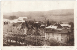 CPA DE TRIEL  (YVELINES)  VUE GÉNÉRALE, LA BAULE DE LA SEINE - Triel Sur Seine