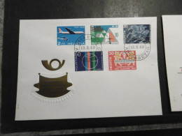 Schweiz Mi. 895/899 FDC + Mi. 899 Extra FDC Zum Luftpostverkehr 13.2.1969 - FDC