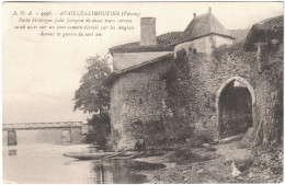 CPA DE AVAILLES-LIMOUZINE  (VIENNE)  PORTE HISTORIQUE - Availles Limouzine