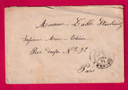 CACHET TAXE 15C R D'ENGHIENS JUIN 1871 POUR PARIS LETTRE - 1801-1848: Precursors XIX