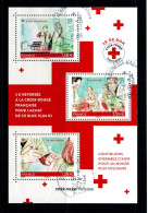 2021 N F5528 BLOC FEUILLET ACTION ET SOLIDARITE CROIX ROUGE OBLITERE CACHET ROND  #234# - Used Stamps