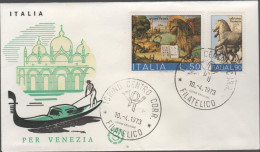 ITALIA - ITALIE - ITALY - 1973 - 50 + 90 Salviamo Venezia - FDC Filagrano - FDC