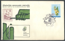 .Yugoslavia, 1962-02-04, Slovenia, Maribor, Philately Conect People, Special Postmark & Cover - Other & Unclassified