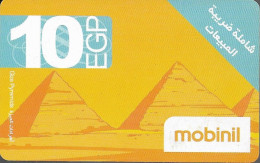 EGYPT - Mobinil - 10EGP - Pyramids - Exp. 2010-12-20 - Used (MO-02-010-01-04) - Aegypten