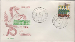 ITALIA - ITALIE - ITALY - 1973 - 75ª Fiera Internazionale Dell'agricoltura, A Verona - FDC Roma - FDC