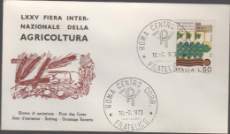 ITALIA - ITALIE - ITALY - 1973 - 75ª Fiera Internazionale Dell'agricoltura, A Verona - FDC - FDC