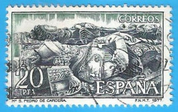 España. Spain. 1977. Edifil # 2445. Monasterio De San Pedro De Cardeña. Sepulcro De El Cid Campeador - Usados