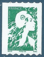 N°???? Roulette Marianne De L'avenir Lettre Verte Autoadhésif Neuf** - Unused Stamps