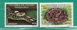 1397 URUGUAY 2001 YT 1954-955 Ss Mint--TT: Fauna,Víboras - Uruguay