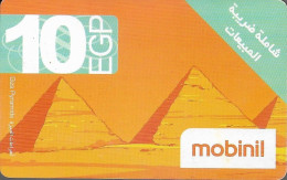 EGYPT - Mobinil - 10EGP - Pyramids - Exp. 07/11/2010 - Used (MO-02-010-02-02) - Aegypten