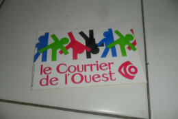 AUTOCOLLANTS PUB LE COURRIER DE L'OUEST - Stickers