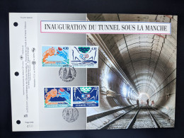 Inauguration Du Tunnel Sous La Manche En 1994. TB état. - 1990-1999