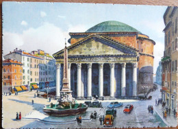 ROME LE PANTHEON AQUARELLE DE G. GROSSI - Peintures & Tableaux