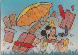 3D-Ansichtskarte Mickey Mouse Im Flugzeug - Comics