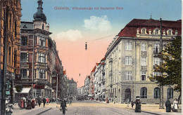 Poland - GLIWICE Gleiwitz - Wilhelmstrasse Mit Deutscher Bank - Publ. Bruno Scholz 170 - Poland