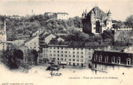 LAUSANNE (VD) Place Du Tunnel Et Le Château - Ed. Burgy 2409 - Lausanne