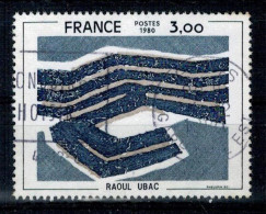 1980 N 2075 RAOUL UBAC OBLITERE CACHET ROND #234# - Gebruikt