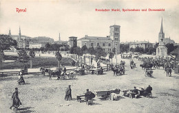 Estonia - TALLINN - Russian Market, Fire Station And Cathedral View - Publ. H. J. Lewinthal 125 - Estonia