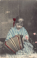 Japan - Geisha Playing The Accordion - Other & Unclassified