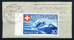 SCHWEIZ 1939 Nr 337 Gestempelt Briefstück X505A86 - Usados