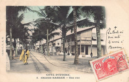Côte D'Ivoire - GRAND BASSAM - Une Rue - Ed. C.F.A.O. 5 Aquarellée - Ivoorkust
