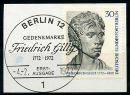 BERLIN 1972 Nr 426 Gestempelt Briefstück X5E81DA - Gebruikt