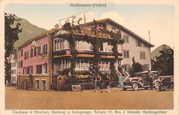 Schweiz - NIEDERURNEN (GL) Gasthaus Z. Hirschen, Bes. J. Schmid, Haldengutbier - Niederurnen