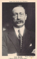 JUDAICA - France - Ligue Des Droits De L'Homme - Léon Blum, Député, Membre Du Comité Central - Ed. Gilbert René  - Jodendom