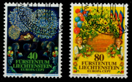 LIECHTENSTEIN 1981 Nr 764-765 Gestempelt SB4A31A - Usados