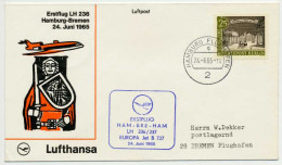 BERLIN 1964 Nr 222 LH236 LUFTHANSA 352A BRIEF E X73EECA - Covers & Documents