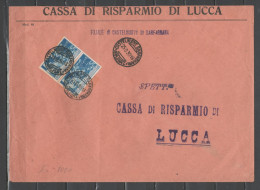 ITALIA 1930 - Raccomandata Da Castelnuovo Di Garfagnana Con Ferrucci 1,25 L. X2 - Marcophilia