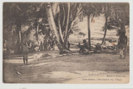 CPA-AFRIQUE COTE D IVOIRE. DEBARCADERE D UN VILLAGE Circulée - 1923- TBE - Ivory Coast