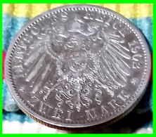 ALEMANIA (PREUSSEN) - WILHELM II DEUTSCHER - 2 MARK KAISER KÖNIG V. PREUSSEN - JAHR 1902 - 2, 3 & 5 Mark Silver