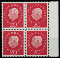 BRD DS HEUSS 3 Nr 304 Postfrisch VIERERBLOCK SRA X9797A2 - Unused Stamps