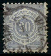 WÜRTTEMBERG AUSGABE VON 1875 1900 Nr 47a Gestempelt X713962 - Oblitérés