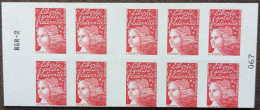 3085-C3 Variété Coupe Décalé RGR-2 Carnet TVP Rouge Luquet Faciale De 14.30€ - Moderne : 1959-...