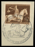 DEUTSCHES REICH 1943 Nr 854 Zentrisch Gestempelt Briefstück X8B5216 - Gebruikt