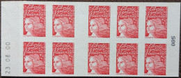 3085-C6 Date 23.08.00 Carnet TVP Rouge Luquet Faciale De 14.30€ - Modern : 1959-…