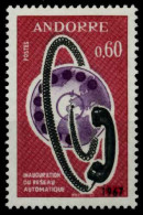 ANDORRA (FRANZ. POST) 1967 Nr 202 Postfrisch SB0EEF2 - Nuovi