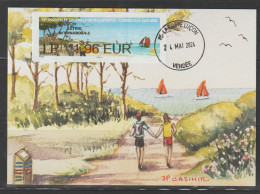 Atm, Nabanco, 1er Jour, IP 1.96€. 24/05/24. LONGEVILLE SUR MER, Carte De L'AG. Philapostel. TaD Du Bureau De Luçon. - 2010-... Viñetas De Franqueo Illustradas