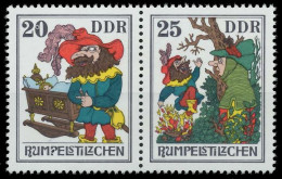 DDR ZUSAMMENDRUCK Nr WZd340 Postfrisch WAAGR PAAR SBDEA7A - Zusammendrucke