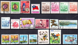 Taiwan Republic Of China Formose  Lot Timbres Tous Oblitérés - Collections, Lots & Séries