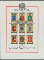 ÖSTERREICH BLOCK KLEINBOGEN Block 4 Gestempelt X2EE46E - Blocks & Sheetlets & Panes